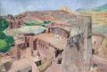 Sur les terrasses de Tazouda orientaliste Araber moderniste